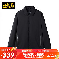 Jack Wolfskin狼爪冲锋衣男秋冬防风防水休闲夹克运动外套5321151 黑色 M