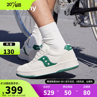 Saucony索康尼CROSS JZ板鞋男女低帮夏季透气百搭休闲运动鞋子男 米绿 44