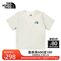 北面（The North Face）短袖女速干T恤户外吸湿透气23上新7WFE N3N/米白 XXL/175