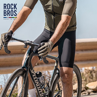洛克兄弟（ROCKBROS）天路系列骑行短裤男透气速干夏季公路自行车裤骑行服装备 黑色 XXXL