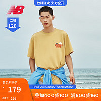 NEW BALANCE NB官方23新款男款舒适透气运动休闲圆领短袖T恤 BYC AMT32364 S