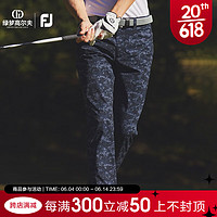 Footjoy高尔夫服装新款男士弹力舒适防紫外线速干FJ高性能长裤 80535-迷彩黑 M