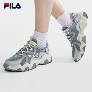 FILA 斐乐官方FLUID 4女鞋复古运动鞋2023夏老爹鞋厚底休闲鞋