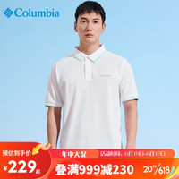 Columbia哥伦比亚Polo衫男23春夏款运动速干透气短袖t恤 AE0414 100 XXL