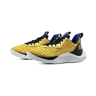 安德玛（UNDERARMOUR）库里Curry Flow 10 Bang Bang儿童篮球鞋3026294 黄色701 37.5