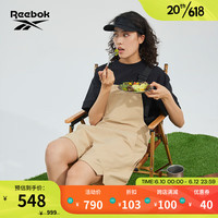Reebok锐步官方2023夏季女子OVERALL户外防晒运动背带裤23RCS618W 23RCS618WGK0 A/XL