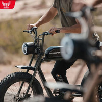 巴赫super73 Y1S1S2新国标电动自行车越野助力电瓶车super73电动车 S1-海外版A-高端cpu、VEE轮胎 13AH
