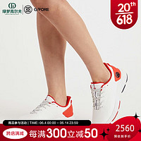 FOOTJOY 高尔夫球鞋新款GF女士舒适运动时尚百搭golf无钉球鞋 白/桔G4LA23EF27 36