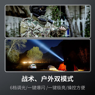 KLARUS凯瑞兹XT12GT PRO超远射手电筒户外战术搜救巡逻手电 黑色