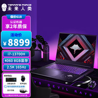  TERRANS FORCE/未来人类 2.5K 游戏本  无机械硬盘 2560*1440 intel i7 蓝色 144Hz 512GB 16GB RTX