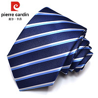 皮尔·卡丹 皮尔卡丹 pierre cardin 男士商务休闲正装手打款宽版斜纹领带精美礼盒装职业工作上班领带 902147080-52