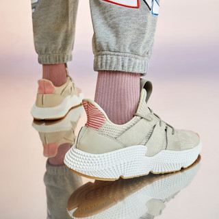 adidas 阿迪达斯 「恐惧鲨鱼」PROPHERE经典老爹鞋男女阿迪达斯官方三叶草 灰米色/粉 42(260mm)