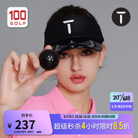 EUROPEAN TOUR欧巡赛高尔夫球帽女23夏季时尚无顶帽运动遮阳女帽 黑色 均码