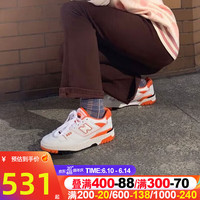 new balance NB男鞋女鞋 23夏季新款复古篮球鞋防滑耐磨缓震情侣鞋休闲运动鞋 BB550HG1-D/白橙配色/复古潮流 36