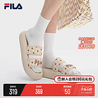 FILA 斐乐 DONUT女鞋拖鞋2023夏季新款凉拖厚底增高休闲甜甜圈Ⅱ