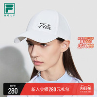 FILA 斐乐官方女子棒球帽2023夏新款高尔夫球运动帽遮阳帽鸭舌帽