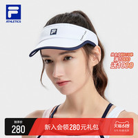 FILA 斐乐官方空顶帽情侣款2023夏新款女帽网球运动帽休闲遮阳帽