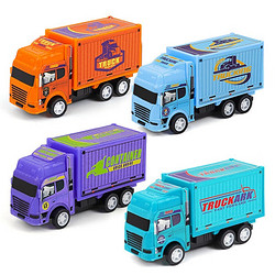 菲利捷 儿童卡通货柜车模型  4个装随机