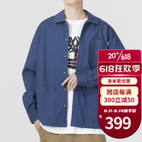 Timberland添柏岚男装外套户外新款休闲时尚潮流工装口袋长袖T恤A62E9 A62E9288/深靛蓝色/偏大一码 S/170