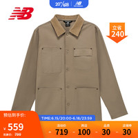 new balance 早春男款时尚连帽夹克梭织外套 AMJ31321-DRI L