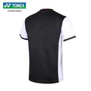 YONEX23年新款尤尼克斯羽毛球服透气速干中国国家队大赛服短袖10512CR 10514CR黑色-大赛服球迷版短袖男 XXL