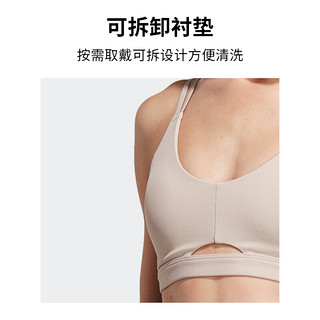 adidas 阿迪达斯 女子 训练系列 YO L STO LS BRA 内衣 HR3037 灰褐棕 AMB