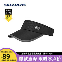 斯凯奇Skechers男女同款遮阳帽L223U085 SKXAOP黑色/032C 均码