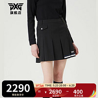 PXG高尔夫服装女士短裙23新款韩国时尚golf运动裙子防走光透气百褶裙  PHPCW560321 黑色 M