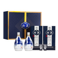 会员专享：汾酒 青花20 53%vol 清香型白酒 375ml*2瓶 礼盒装