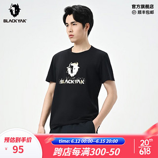 BLACK YAK 布来亚克23SS新品 男子 短袖T恤 50周年限定款MNM113 类81MP 黑色 男款XXXXL195/112A