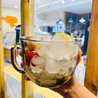 茶色玻璃杯宿舍燕麦早餐杯子带把玻璃水杯大容量胖嘟嘟家用泡茶杯