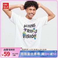 优衣库 男女装/情侣装(UT)MFA ARCHIVE印花T恤短袖迪士尼459334 452797/00白色 185/128C/XXXXL