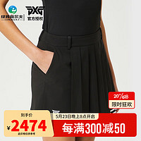PXG高尔夫服装23春夏新款女士短裙 运动休闲百褶裙 golf短裙 PHPPW560421 黑色 L