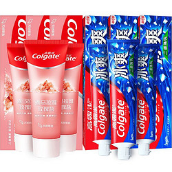 Colgate 高露洁 牙膏组合（喜马盐3支+冰爽薄荷3支）