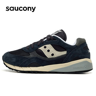 Saucony索康尼休闲鞋经典复古时尚男女同款百搭运动鞋SHADOW6000LAYER 深兰灰（S70441-47） 44