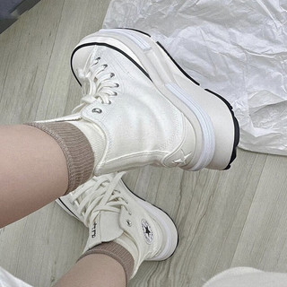CONVERSE 匡威 休闲鞋男鞋女鞋夏季新款运动鞋夹心厚底矮子乐板鞋帆布鞋A00868C A00868C米白 35