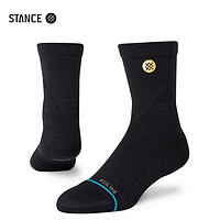 STANCE短筒359纯色款专业实战中帮篮球袜精英袜运动袜子男短袜 纯黑色 L (43-47)