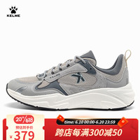 卡尔美（KELME）休闲鞋男新款运动跑步鞋百搭透气轻便鞋子男 6315XX1204 灰白 40