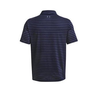 安德玛（UNDERARMOUR）Playoff Core Stripe男子Polo衫1351130 深蓝色410 L