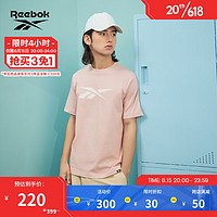 Reebok锐步官方T恤短袖男女款23夏季新款运动休闲针织23RMS403U 23RMS403UGF2 A/M