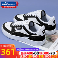 彪马（PUMA）男鞋女鞋2023夏季新款运动鞋情侣鞋低帮轻便透气休闲鞋小白鞋板鞋 384953-10/彪马白-黑色 38/240/5