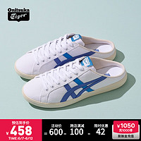 Onitsuka Tiger鬼塚虎情侣半拖鞋新款一脚蹬休闲鞋 DD TRAINER SABOT 1183B769 白色/蓝色 40