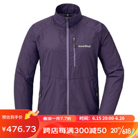 mont·bell户外风衣女款春夏轻便速干防风徒步登山上衣外套 1103325 PU紫色 L