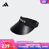 adidas 阿迪达斯 官方女子新款高尔夫运动空顶遮阳帽子HT5705 黑色/黑色 OSFW