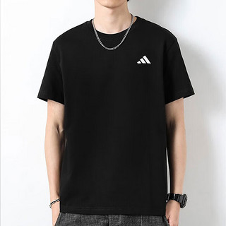 阿迪达斯（adidas）运动套装男 23夏新款快干透气跑步运动服圆领短袖t恤休闲长裤子 HR8727+HF8984 M/175