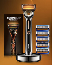 Gillette 吉列 LABS热感手动剃须刀 礼盒款 （1刀架+6刀头+充电底座）