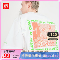 UNIQLO 优衣库 米奇与凯斯哈林 情侣款短袖T恤 461338