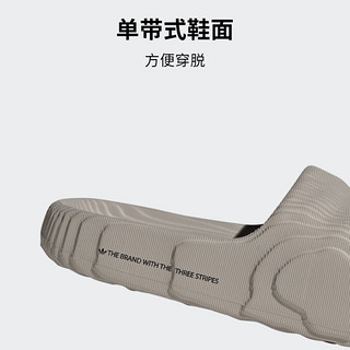 adidas阿迪达斯官方三叶草ADILETTE 22男女夏季新款舒适休闲拖鞋 水泥灰 43(265mm)