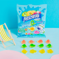 阿尔卑斯 橡皮糖 零食糖果 乐嚼Q海底世界卡通造型啫喱糖50g