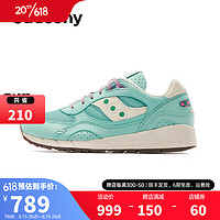 Saucony索康尼SHADOW 6000休闲鞋男潮流时尚百搭女子休闲鞋复古运动鞋男 绿白 35.5 (215mm)